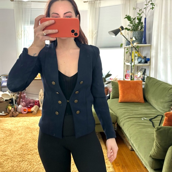 H&M Jackets & Blazers - Military Style H&M Navy Blue Blazer sz 2